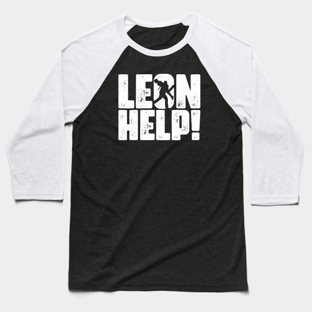 Leon Help! Baseball T-Shirt by demonigote